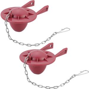 for Kohler GP85160 2-Inch Toilet Flapper Replacement Kit with Chain,Compatible with Kohler Toilet Tank Parts,Strong Sealing,Red (Red-2Pack)