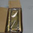 Pair of 5" Double Action Spring Hinge Stainless Steel Cafe Saloon Door Swing Self Closing Brass with Screws