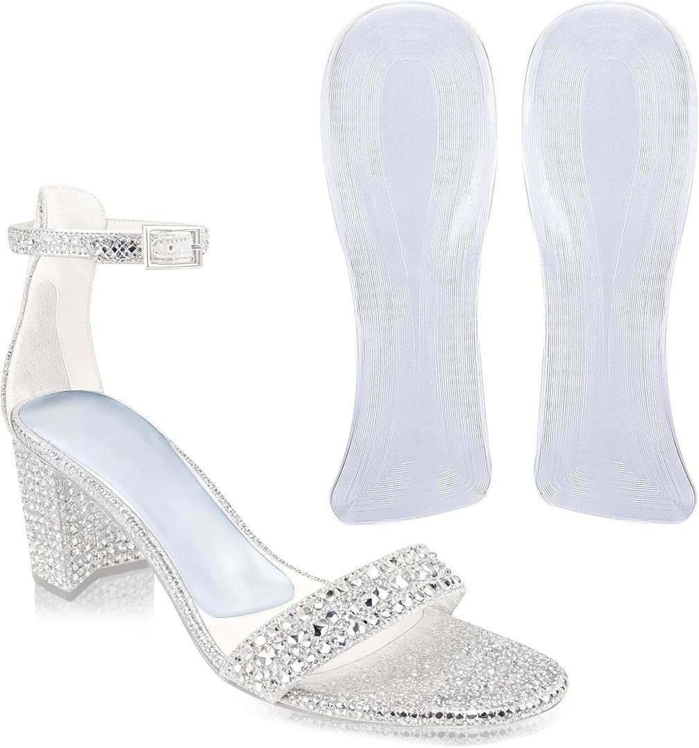 Heel Inserts for Women - Weight Shifting Insoles for High Heels, Gel Inserts Comfort Pads for Foot Pain Relief (Medium - US 8-9.5 Women Shoes)