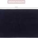 Home Weavers Luxury Collection 100% Reversible Cotton Bathroom Rugs Set, Washable Rug, Soft Cotton Extra Soft and Absorbent Bath Rug, Bath Mat Set, Bath Floor Mat Non Slip, 24"x40" Rectangle, Navy