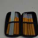 TIMESETL 17Pack Small Wood Carving Set, 12pcs Wood Carving Tools SK2 Carbon Steel + 4pcs Whetstone + 1pcs Storage Case for Beginners DIY Woodworking Sculpting Whittling with Safety Cap