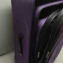 Rockland Journey Softside Upright Luggage Set, Expandable, Purple, 4-Piece (14/19/24/28)