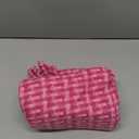 Kevin Textile Outdoor Waterproof Throw Pillow Covers Pack of 2 Valentines Weaving Texture Water Resistant Decorative Cushion Covers for Garden Patio Tent Balcony Bench Couch 16x16 Inch, Hot Pink