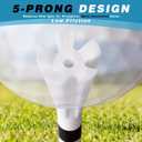 Professional Plastic Golf Tees 160 Pack (3-1/4" or 2-3/4" 100 Pack & 1-1/2" 60 Pack), Reduces Friction & Side Spin, Enhanced Durability & Stability