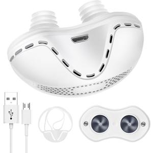 Anti Snoring Device, Adjustable Wind Speed Snoring Solution, Stop Snoring Suitable for Men and Women, Anti-Snoring Devices Nasal Dilator Nose Vents Plugs Snore Reducing Aids, Qc-white-002