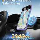 4 x SUCGLES for iPhone 15 Pro Case with MagSafe, N56 Strong Magnet, 12FT Drop Protection, Anti-Yellowing, Magnetic Slim Phone Case for Apple 15 Pro (Lavender)