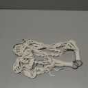 2 Pack Macrame Plant Hanger Boho Hanging Planters for Indoor Plants Decorative Braided Cotton Rope Plant Hanger Hanging Plant Holder with Metal Hook for Indoor Outdoor Home Decor, Ivory, 20 In