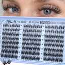 Spider Lash Clusters Wispy Eyelash Clusters 10-16MM 5D DIY Lashes Clusters D-Curl Natural Cluster Eyelash Extensions Fluffy Individual Lashes with Thin&Clear Band Easy Apply for Beginners by Pleell