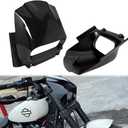 Motorcycle Headlight Fairing Cover Mask Cowl For Harley M8 Softail Fat Bob FXFB 2018-2022,Black