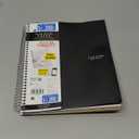 Five Star Spiral Notebook + Study App, 5 Subject, College Ruled Paper, 8-1/2" x 11", 200 Sheets, Fights Ink Bleed, Water Resistant Cover, Black (72081)