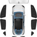 8PCS Windshield Sunshade for Tesla Model 3 (2017-2025), Front & Rear Side Window Privacy Sun Shade Privacy Cover Sun Visor Thermal Insulated Model 3 Accessories