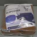 KEKUOU Stretch Loveseat Sofa Cover Slipcover,Couch Covers for 2 Cushion Couch Sofa (55"-78") Furniture Protector Sofa with Elastic Bottom for Kids,Dog. Jacquard Small Checked(Medium,Camel)