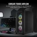 CORSAIR 7000D Airflow Full-Tower ATX PC Case High-Airflow Front Panel Spacious Interior Easy Cable Management 3X 140mm AirGuide Fans with PWM Repeater Included Black