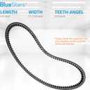 BlueStars Durable Golf Cart Drive Belt Replaces 27077-G02 27077-G01 - Fits for EZ.GO Marathon 4-Cycle 1991-1996 and 2-Cycle 1992-1993 Gas Golf Cart