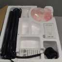 Brightech Sky Dome Double LED Floor Lamp, Torchiere Super Bright Floor Lamp with 2 Reading Lamps for Living Rooms & Offices - Dimmable Tall Standing Lamp for Bedroom Reading - Tall Black Pole