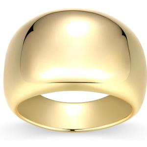 Amazon Essentials (Demi's Pick) Women's Dome Band Ring, Gold Plated