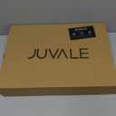 Juvale Bamboo Silverware Organizer for Drawer, Kitchen, 6 Slot Utensil Tray (Black, 17 x 11.75 x 1.75 In)