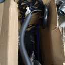 Drive Medical 10257BL-1 4 Wheel Rollator Walker With Seat, Steel Rolling Walker, Height Adjustable, 7.5" Wheels, Removable Back Support, 300 Pound Weight Capacity, Blue