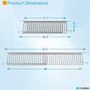 Universal Warming Rack for Nexgrill Grill Parts 720-0888S 720-0830X 720-0925P 720-0925PG, Grill Top Rack for Nexgrill 720-0830X, Adjustable Grill Warming Rack for Nexgrill Replacement Parts