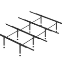 Bed Slats Center Support System - 4 Cross Rails and 8 Adjustable Legs,Replacement Support Legs for Full,Queen and King,California King Metal/Wood/Upholstered Bed