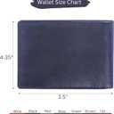 TheAntiq Leather Wallet for men with RFID Blocking, Gift for Him, Bifold Wallets with 9 Credit Cards 1 ID Window, Wallet for Men, Men's Purse, Currency Organiser Single ID Wallet (Red)