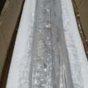 szcflaghip Brushed Rose Gold Linear Dimmable Crystal LED Chandelier Size: 39.37in