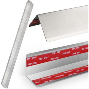 304 Stainless Steel Wall Corner Guard 2 x 2 x 48 inch, Pack of 10 Metal Wall Corner Protector with 90-Degree Angle for Wall Protection and Decoration (10)