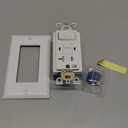 DEWENWILS 20A GFCI Switch Outlet Combo, Tamper-Resistant GFCI Electrical Outlet, 20 Amp GFCI Outlet, Weather Resistant Ground Fault Circuit Interrupter, Self-Test with LED Indicator, ETL Listed, White