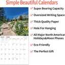 4 x 2026 Wall Calendar,Calendar 2026, November 2025 - December 2026, Wall Calendar Pathways, 12" x 24" Opened,Full Page Months Thick & Sturdy Paper for Calendar Organizing & Planning