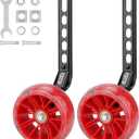 Bike Training Wheels, Pair of Heavy Duty Rear with Stabilizers Mounted Kit for Kids Boy Girls Bikes of Single Speed Bicycle with 12 14 16 18 20 Inch