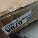 Drive Medical Overbed Table with Wheels - Secure Height Adjustment for Comfort - Non Tilt Surface - Smooth Rolling Design - Home & Hospital Use - Woodgrain Laminate Top - Silver Vein