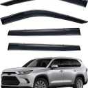 4pcs Window Visors Rain Guards for 2020-2025 Highlander