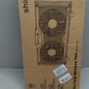 shinic Twin Window Fan with 9-Inch Blades Reversible Airflow, 3 Speeds, Thermostat Control, Fits 23.5"-37" Windows, Window Exchaust Fans for Home Bedroom, ETL Certified, 23.5"W x 4.0"D x 11.8"H