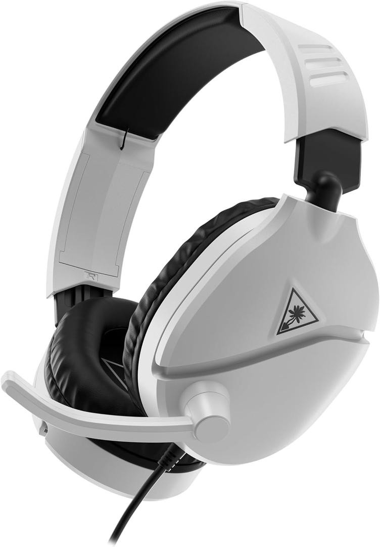 Turtle Beach Recon 70 Multiplatform Gaming Headset for PS5, PS4, Xbox Series X|S, Xbox One, PC & Mobile w/ 3.5mm Wired Connection - Flip-to-Mute Mic, 40mm Speakers, Lightweight Design, White