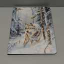 Case for iPad Air 13 inch (M3/M2)/iPad Pro 12.9 Inch 6th 5th 4th 3rd, Slim Multi-Angle Smart Stand Cover with Automatic Sleep/Wake Function for iPad Air 13, Snowforest Wolf