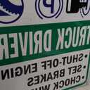 Truck Drivers Sign: Shut-Off Engine, Set Brakes, Wheel Chocks (Reverse Legend) Square Shape 12x12 Inch Metal Sign for Yard, Fence, or Gate