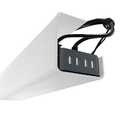 No-Screw Under Desk Cable Management Tray - Self-Adhesive Installation, Cord Management, Cable Tray, Under Desk Wire Organizer - White Single Tray