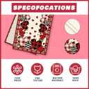 XCHI Buffalo Plaid Love Hearts Roses Flowers Valentine's Day Table Runner Table Decoration for Party Home Kitchen Dining Holiday Decor 13x108 Inch