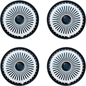 15 inch Silver Wheel Rim Cover Hubcaps Replacement R15 Hub Caps Snap On Universal Wheel Rim Cover ABS Exterior Accessories for Car Trunk SUV Set of 4