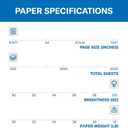 Hammermill Printer Paper, Premium Color 32 lb Copy Paper, 8.5 x 11-1 Ream (500 Sheets) - 100 Bright, Made in the USA, white (102630)