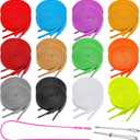 24 Pack Replacement Drawstrings for Sweatpants Shorts Hoodies with Drawstrings Threader Needle Threaders for Jackets Swim Trunks Shoe Laces Tote Bags 47" Long