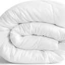 NTBAY Twin Comforter - Down Alternative Duvet Insert, All Season Bedding Quilted with Corner Tabs, Machine Washable, Soft Comforter Only, White (Twin(68x90 Inch) Pack of 1)