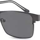 Transition Photochromic Nearsighted Myopia Distance Glasses For Men Women Short Sighted Eyewear Anit UV400 Sunglasses (Black)