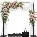 10x10ft Heavy Duty Backdrop Stand with Adjustable Height & Width, Black
