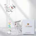 Memorial Gifts for Loss of Family, Sympathy Gift for Lose of Loved Ones, Funeral Gifts, Unique Bereavement Crystal Rainbow Maker, Heart Shaped Hanging Decorations for Daily Remembrance