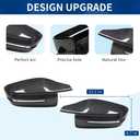 Real Carbon Fiber Side Mirror Cover Compatible ,Size: G20 G30 G32 G11