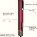 Infiniti PRO CONAIR 5-in-1 Hair Drying Wand, Straightener, and Styler, Ionic All-in-One Digital Motor Blow Dryer, Includes 4 High-Performance Attachments, Cherry Red