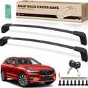 YHTAUTO Car Roof Rack Cross Bar Compatible with Volvo XC60 2018-2023 SUV w/Flush Rails, 165 Lbs Aluminum Alloy Cargo Bar for Rooftop Tent Kayak Bike Luggage Snowboard Ski Board Canoe
