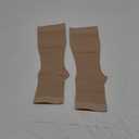 TOFLY Compression Stockings (Pair), Grade Firm Support 20-30mmHg, Opaque, Unisex, Open Toe Knee High Compression Socks for Varicose Veins, Edema, Shin Splints, Nursing, Travel, Beige M