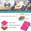 FALAN MULE Small Wallet for Women Leather Bifold Compact RFID Blocking Small Womens Wallet Purse